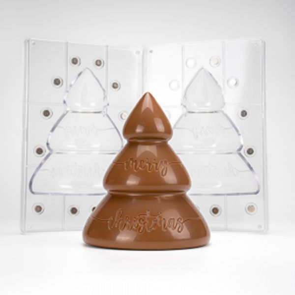 21SR108  Набір форм з магнітами для шоколадних фігурок (2 шт) "Ялинка" 154x151 h 184 мм (1 шт) - 500