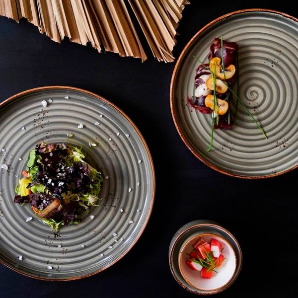 HA-SP-ZT-30-DZ Тарілка кругла 30 см, колір сірий (Supreme), серія "Harmony"