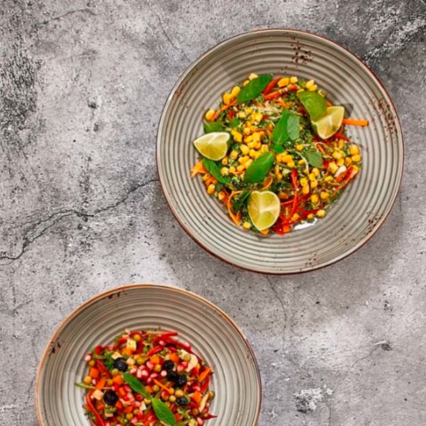 HA-SP-ZT-25-CK Тарілка для пасти з піднятим бортом 25 см (400 мл), колір сірий (Supreme), серія "Har