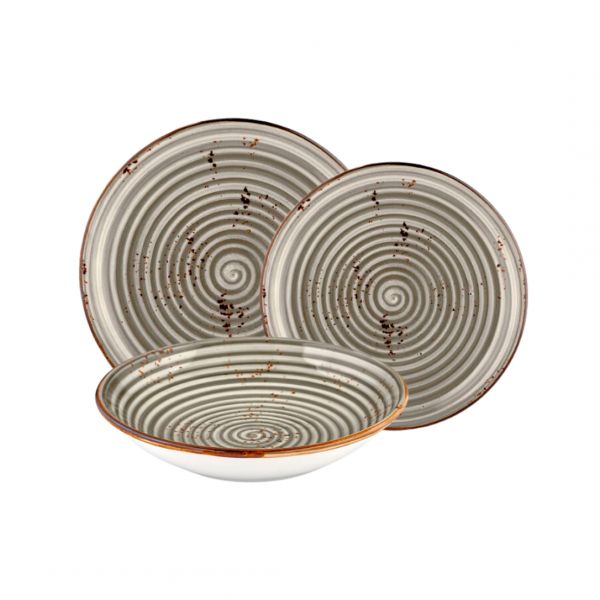 HA-SP-FL-21-CK Тарілка глибока 21 см (800 мл), колір cірий (Supreme), серія "Harmony"