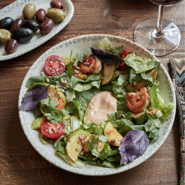 TN-TS-FL-23-CK Тарілка глибока 23 см (1000 мл), декор Tessera, серія "Tinta"