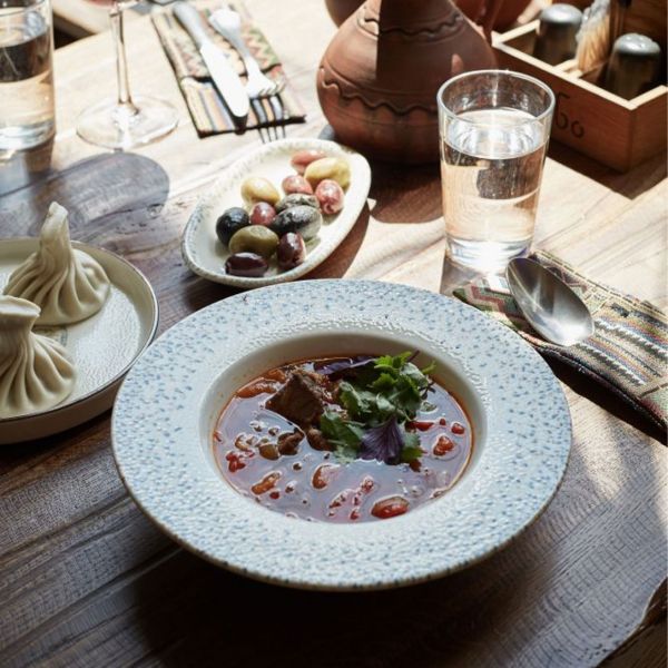 TN-TS-GT-25-CK Тарілка для пасти з прямим бортом 25 см (400 мл), декор Tessera, серія "Tinta"