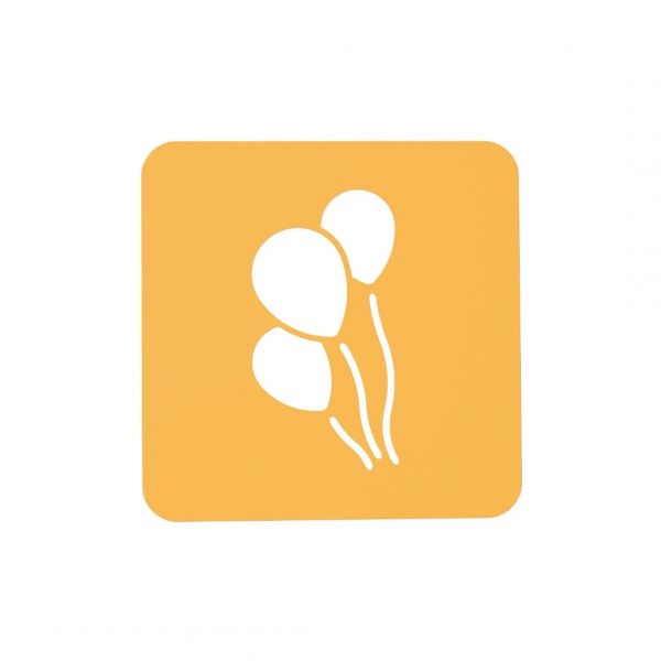 STENCIL PALLONCINO Силіконовий килимок "Повітряні кулі" 119х62 мм h 1 мм (2 шт)