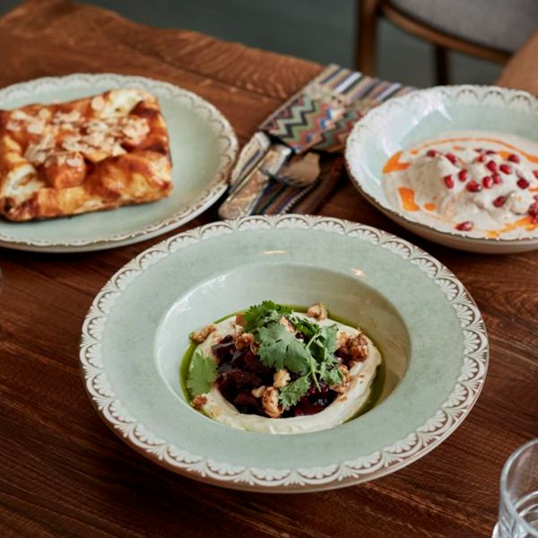 TN-RM-GT-25-CK Тарілка для пасти з прямим бортом 25 см (400 мл), декор Rome, серія "Tinta"