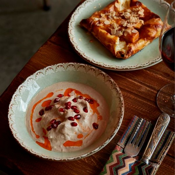 TN-RM-FL-23-CK Тарілка глибока 23 см (1000 мл), декор Rome, серія "Tinta"