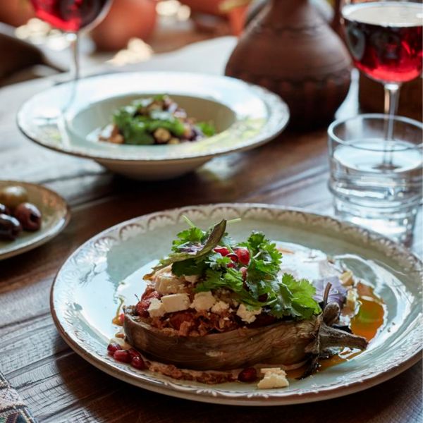 TN-RM-ZT-32-PZT Тарілка для піци 32 см,  декор Rome, серія "Tinta"