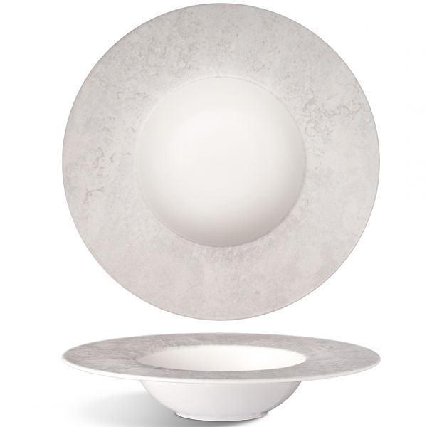 ESS1927-TM011 Тарілка для пасти 27 см, 400 мл серія "Essklasse" декор "Gray Harmony"