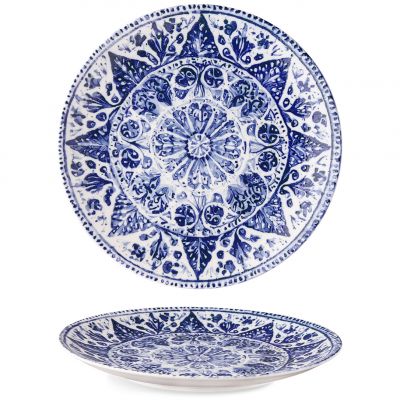 ISC2124-K0068 Тарілка кругла 24 см серія "Isabelle" декор "Malmo"