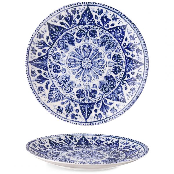 ISC2124-K0068 Тарілка кругла 24 см серія "Isabelle" декор "Malmo"