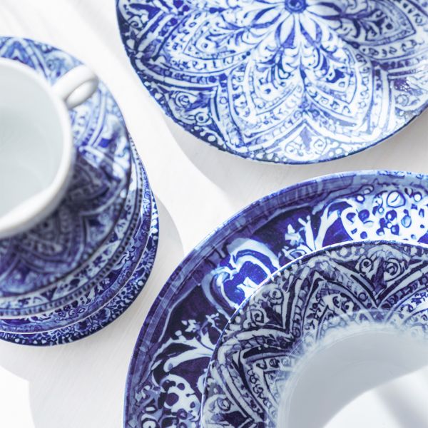 ISC2124-K0068 Тарілка кругла 24 см серія "Isabelle" декор "Malmo"