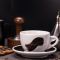 35184 Чашка espresso 75 мл Black stroke A "Verona Millecolori Hand Painted Single Brush stroke A Bla