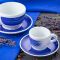 35135 Чашка caffe latte 350 мл Blue stroke B "Verona Millecolori Hand Painted Brush stroke B Blue wi