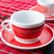 35111 Чашка espresso 75 мл Red stroke B "Verona Millecolori Hand Painted Brush stroke B Red with Sta