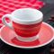35118 Чашка cappuccino 180 мл Red stroke B "Verona Millecolori Hand Painted Brush stroke B Red with