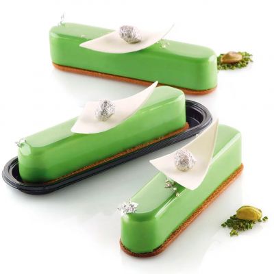 FASHION ECLAIR 80 Форма силіконова для еклерів 130 x 25 h 25 mm + каттер + 10 підставок