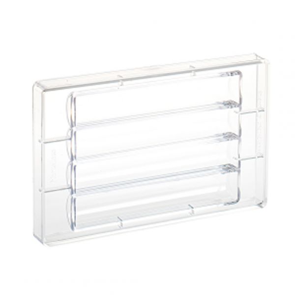 21MA6102 Форма для шоколаду "пишна паличка" 198x35 мм, h 23 мм (4 шт) - 150 г