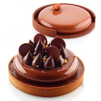 KIT TARTE RING D150 MM Форма силіконова d 122  h20 mm + 2  кільця (d 150 mm, h 20 mm) - 1*2 форма в