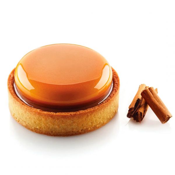 KIT TARTE RING ROUND D80 MM Форма силіконова d 67  h 15 mm + 6  кілець  (d 80 mm, h 20 mm) - 1*6 фор
