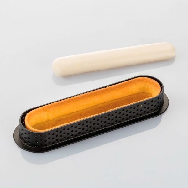 KIT TARTE RING OBLONG 146x34 MM Форма силіконова 133 x 21 h12 mm + 6 кілець  (146 x 35 mm) - 1*6 фор