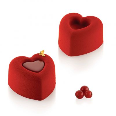 SF124/C Форма силіконова "сердечко" 69,5х72 mm, h 39,5mm