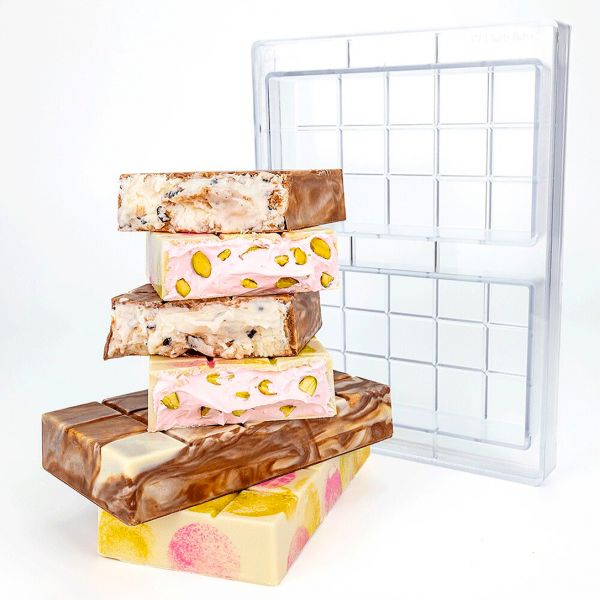 21MA6050 Форма для шоколаду "Giga" 205x275 мм, h 35,5  мм (2 шт) - 550  г