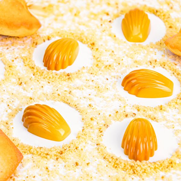 21MA1071 Форма для шоколаду "Мадлен" 43x27 мм, h 14,5 мм (20 шт) - 9,8 г