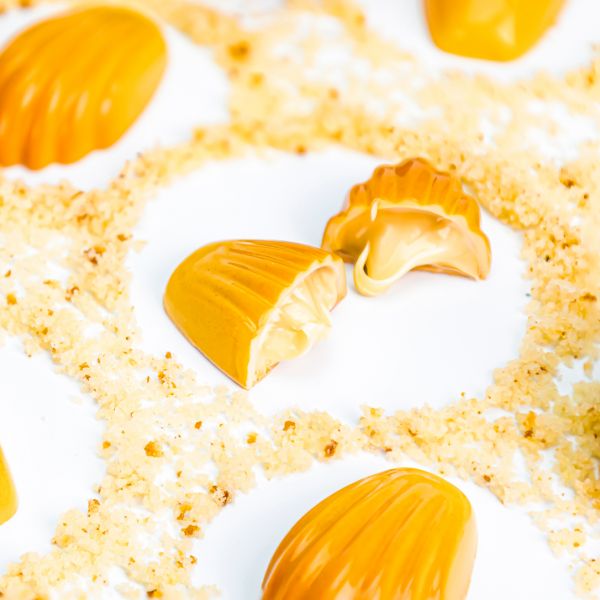 21MA1071 Форма для шоколаду "Мадлен" 43x27 мм, h 14,5 мм (20 шт) - 9,8 г