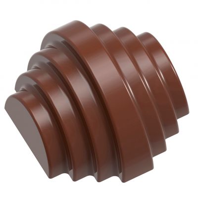 12124 CW Форма для шоколаду "Touareg - Dutch Pastry Team" 31х28,5 мм h 19 мм, 3х7 шт./ 9,75 г