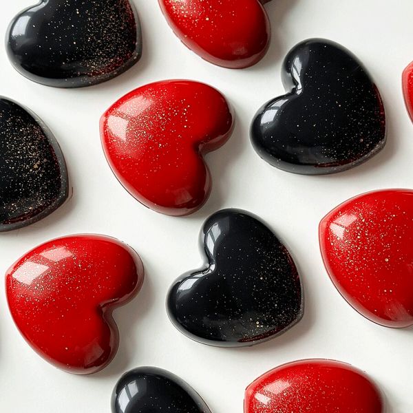 MA1996 Форма для шоколаду "велике серце" 75x70 h 22 мм (6 шт) - 27 г