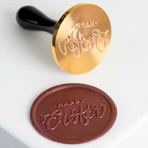 20FH36S Штамп для шоколаду "Happy Easter" ø 30 мм h 90 мм