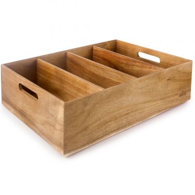67951 Ящик дерев'яний для столових приборів на 3 секції GN 1/1 h 11 см