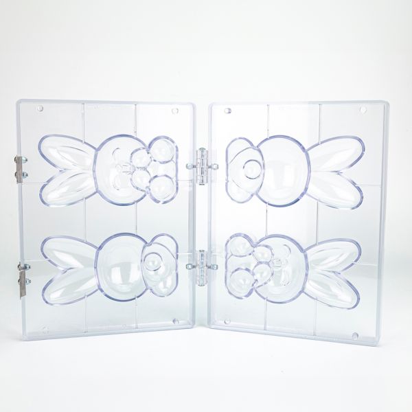 21SR010G Набір форм з петлями та гачками для шоколадних фігурок "Minou" 77x75,5 мм, h 155 мм (2+2 шт