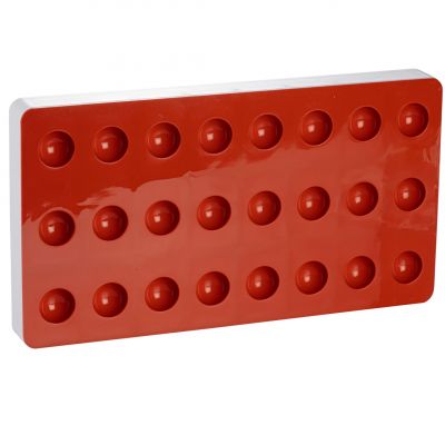 SG04/YL Форма силіконова для мармеладу "напівсфера" d 27 mm, h 13.5 mm + пластикова основа