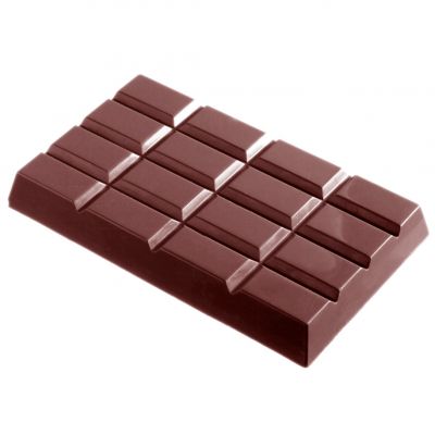 2052 CW Форма для шоколаду "Плитка" 165x113 мм h24 мм, 1x2 шт./ 460 г