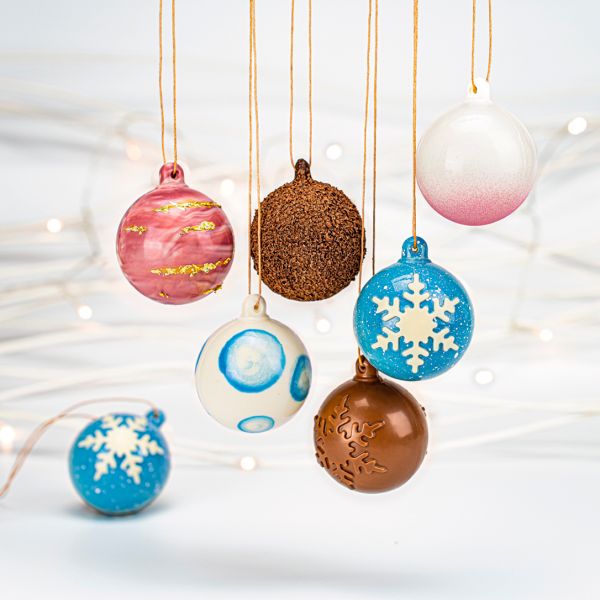 20SR105 Набір форм з магнітами для шоколадних фігурок (2 шт) "Класична кулька" ø 60 h 72 mm, 6 шт, 4