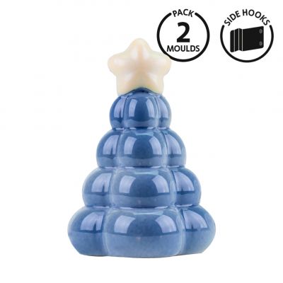 21SR109G Набір форм з петлями та гачками для шоколадних фігурок "Ялинка з повітряних кульок" ø 118 м