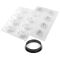 KIT TARTE RING COCOA D70 MM Форма силіконова Ø60 h20 mm + 8 кілець (d 70 mm, h 20 mm) - 1*8 форма в