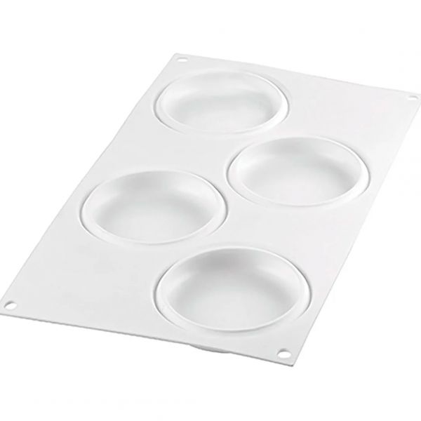 KIT TARTE RING ROUND D100 MM Форма силіконова d 85  h 15 mm + 4  кільця  (d 100 mm, h 20 mm) - 1*4 ф