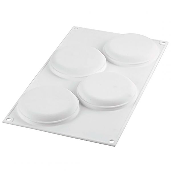 KIT TARTE RING ROUND D100 MM Форма силіконова d 85  h 15 mm + 4  кільця  (d 100 mm, h 20 mm) - 1*4 ф