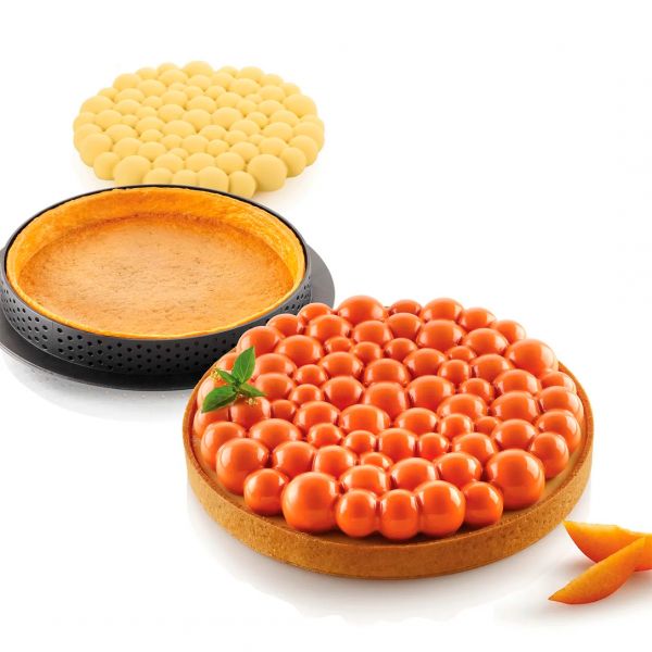 KIT TARTE RING BUBBLE D190 MM Форма силіконова Ø 170 h 20 мм + 1 кільце (Ø 190 h 20 мм) - 1 форма в