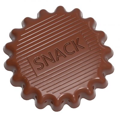 12164 CW Форма для шоколаду "Snack" від Alexandre Bourdeaux 56x56x7 мм, 8 шт. x 19 г