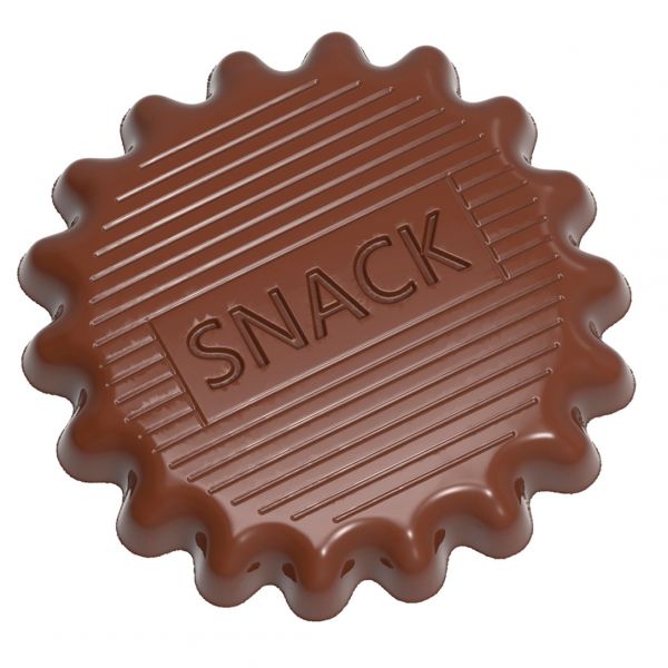 12164 CW Форма для шоколаду "Snack" від Alexandre Bourdeaux 56x56x7 мм, 8 шт. x 19 г