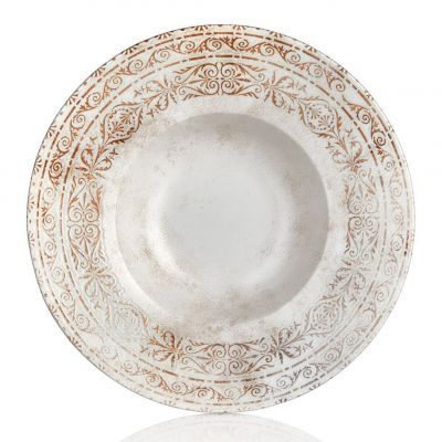 AN-GT-25-CK Тарілка для пасти з прямим бортом 25 см (400 мл), серія "Antico"