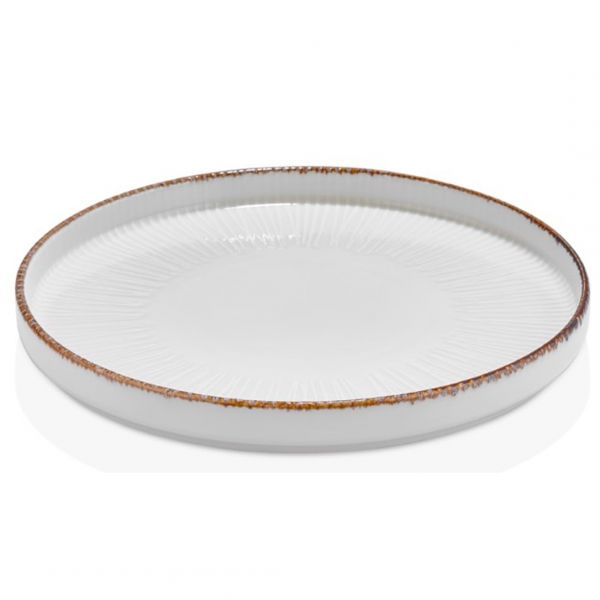 GRE-HL-27-RD Тарілка кругла з бортом 90° 27 см, серія "Grace"