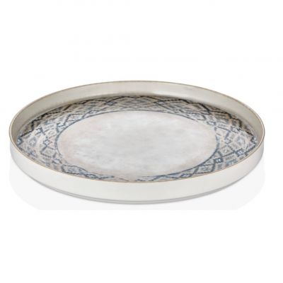 RUG-HL-25-RD Тарілка кругла з бортом 90° 25 см, серія "Rug"