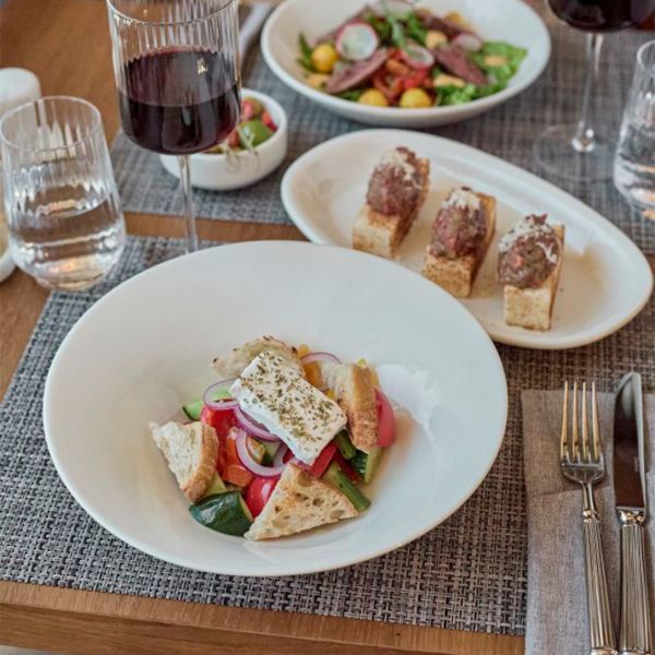 01-GBR-27-CK Тарілка для пасти з асиметричним бортом 27 см, колір білий (Arel), серія "Harmony"