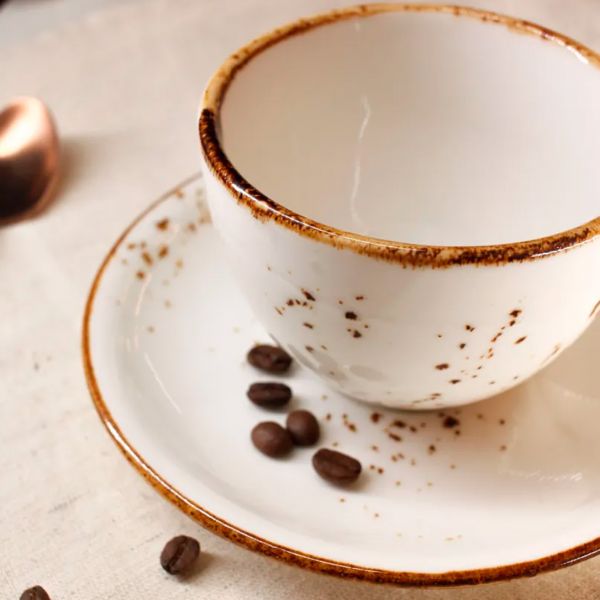 HA-EL-ZT-01-KT Блюдце 12 см під чашку 75 мл, колір білий (Elegance), серія "Harmony"