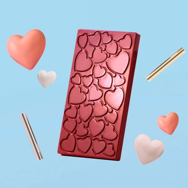 21MA2017 Форма для шоколаду "Love" 137x71 мм h 9,5 мм (1 шт) - 100 г