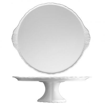 VER9833 Блюдо кругле на ніжці 33 см серія "Verona"