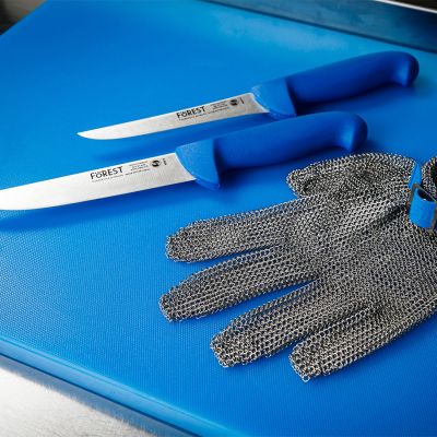 362614 Ніж обробний 140 мм синій